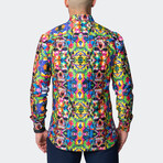 Fibonacci Acid Skull Button-Up // Multicolor (3XL)