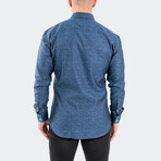 Eins Jacq Fox Trot Button-Up // Navy (4XL)