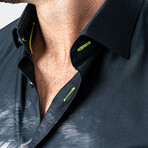 Fibonacci Love Lion Button-Up // Black (S)