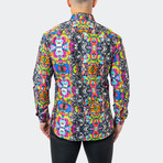 Fibonacci Acid Dog 05 Button-Up // Multicolor (M)