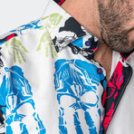Fibonacci Hand Skull Button-Up // White (L)