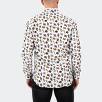 Fibonacci Tattoo Button-Up // White (L)