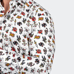 Fibonacci Tattoo Button-Up // White (L)