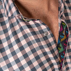 Eins Squares Button-Up // White (XL)