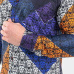 Fibonacci Afro Lion Button-Up // Black (2XL)