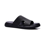 Cosmic Leather Slide // Black (US: 7)