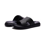 Cosmic Leather Slide // Black (US: 7)