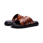 Rhythm Leather Slide // Tan (US: 7)