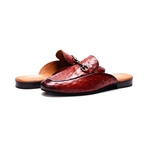 Apollo Embosseed Ostrich Leather Bit Slides // Tan (US: 7)