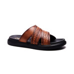 Rhythm Leather Slide // Tan (US: 7)