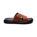 Cosmic Leather Slide // Tan (US: 7)