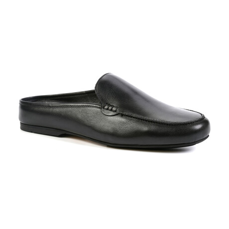 Planeo Leather Slides // Black (US: 7)