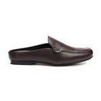 Planeo Leather Slides // Dark Brown (US: 7)
