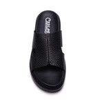 Cosmic Leather Slide // Black (US: 7)