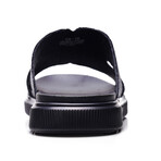 Cosmic Leather Slide // Black (US: 7)