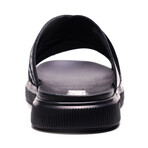 Rhythm Leather Slide // Black (US: 7)