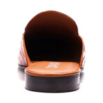 Apollo Embosseed Ostrich Leather Bit Slides // Tan (US: 7)