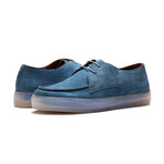 Echo Embossed Suede Derby Sneaker // Niagara Blue (US: 7)