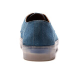 Echo Embossed Suede Derby Sneaker // Niagara Blue (US: 7)