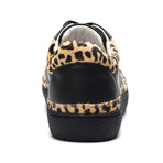 Lennox Leather Sneaker // Black + Leopard (US: 7)