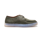 Echo Embossed Suede Derby Sneaker // Birch Green (US: 7)