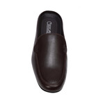 Planeo Leather Slides // Dark Brown (US: 7)