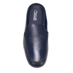 Planeo Leather Slides // Navy (US: 7)