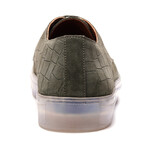 Echo Embossed Suede Derby Sneaker // Birch Green (US: 7)