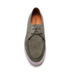 Echo Embossed Suede Derby Sneaker // Birch Green (US: 7)