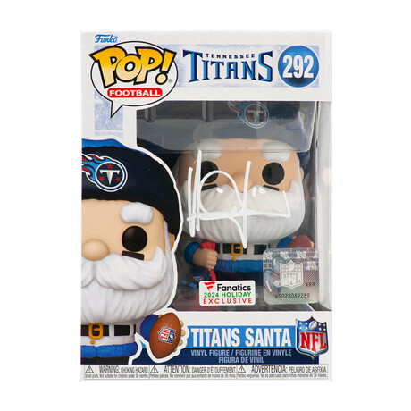 Vince Young // Tennessee Titans // Signed 'SANTA' Funko Pop #292