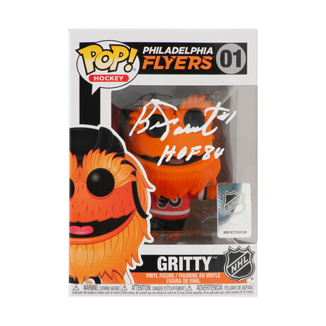 Bernie Parent // Philadelphia Flyers // Gritty Mascot // Signed Funko Pop #01