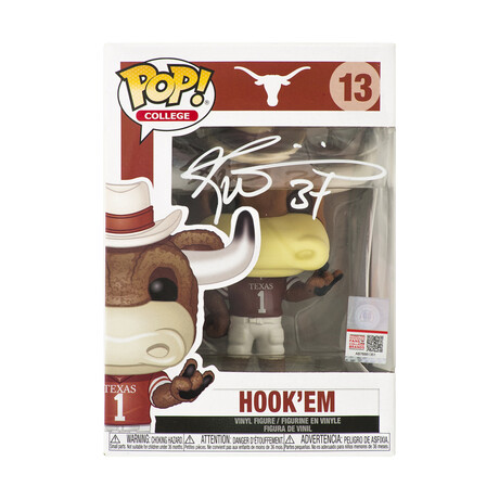 Ricky Williams // Texas Longhorns // Signed 'Hook Em' Funko Pop #13