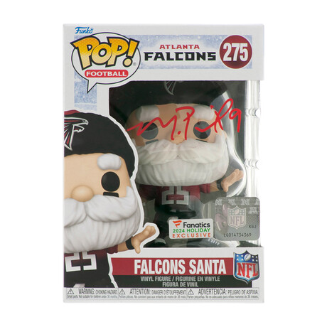 Michael Penix Jr. // Atlanta Falcons // Signed 2024 'SANTA' Funko Pop #275
