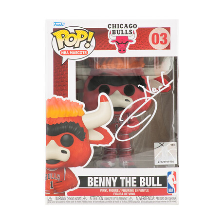 Joakim Noah // Chicago Bulls // Benny The Bull Mascot // Signed Funko Pop #3