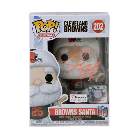 Joe Thomas // Cleveland Browns // Signed 'SANTA' Funko Pop #202