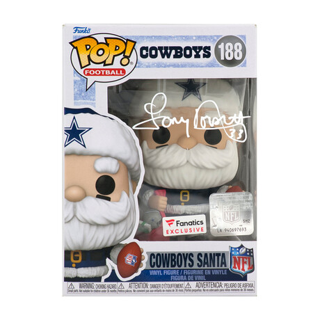 Tony Dorsett // Dallas Cowboys // 'SANTA' Signed Funko Pop #188