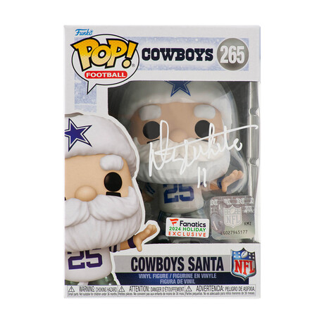 Danny White // Dallas Cowboys // Signed 'SANTA' Funko Pop #265