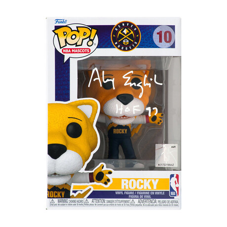 Alex English // Denver Nuggets // 'Rocky' Mascot // Signed Funko Pop #10