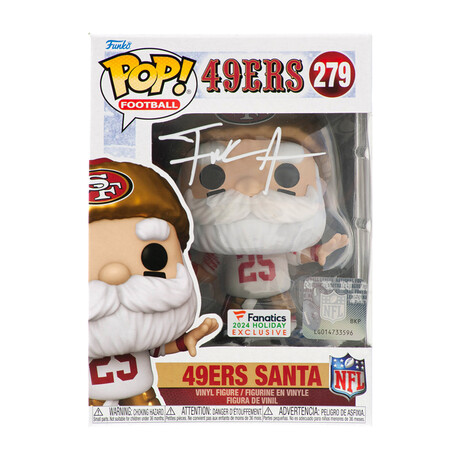 Frank Gore // San Francisco 49ers // Signed 'SANTA' Funko Pop #279