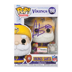 Cris Carter // Minnesota Vikings // Signed 'SANTA' Funko Pop #198