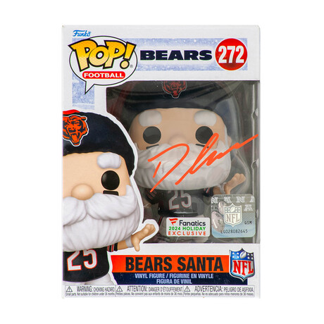 D'Andre Swift // Chicago Bears // Signed 'SANTA' Funko Pop #272
