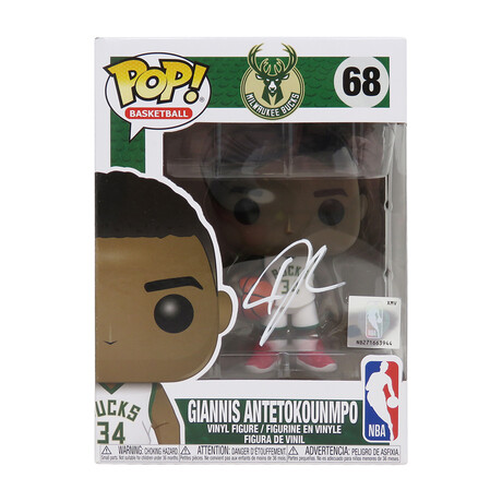 Giannis Antetokounmpo // Milwaukee Bucks // Signed NBA Funko Pop #68