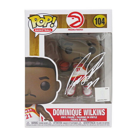 Dominique Wilkins // Atlanta Hawks // Signed NBA Funko Pop #104