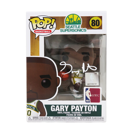 Gary Payton // Seattle Supersonics // Signed NBA Funko Pop #80