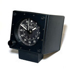 High Altitude Clock // Black Case + Black Dial