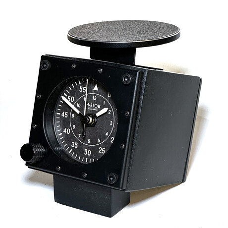 High Altitude Clock & Charger // Black Case + Black Dial