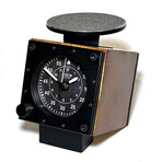 High Altitude Clock & Charger // Wood Case + Black Dial