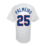 Rafael Palmeiro // Signed White Custom Baseball Jersey