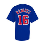 Aramis Ramirez // Signed Blue Custom Baseball Jersey w/Cubs HOF 2024