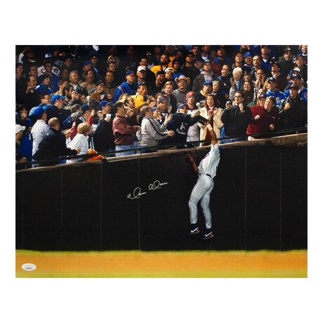 Moises Alou // Chicago Cubs // Signed 2003 NLCS Bartman Foul Ball Photo